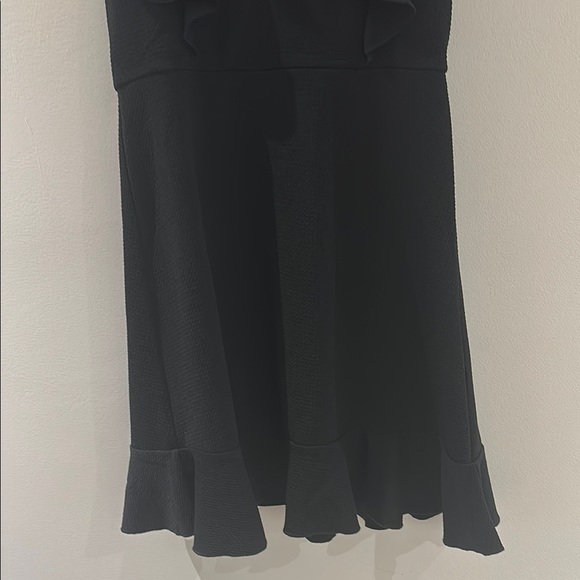 Zunie Black Ruffled Fit and Flare Cocktail Dress - Picture 3 of 6